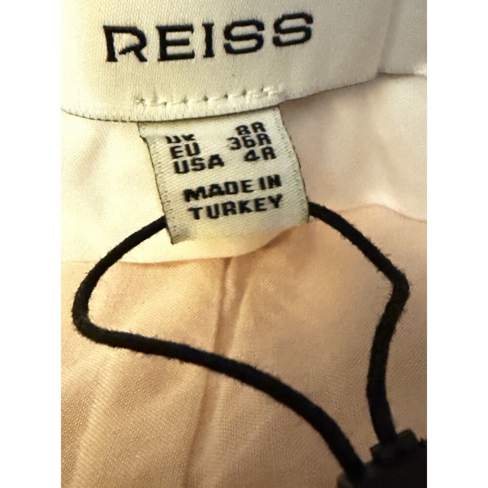 NWT $285 Reiss Pink Wide Leg Pants NEW Size 4 Magda Wide Leg Small flaw stain - Picture 12 of 13
